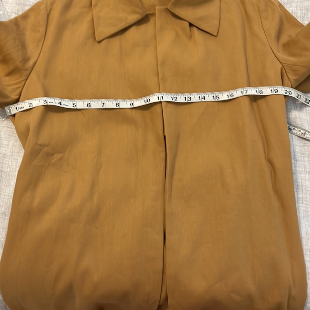 NWT The Row Rundi belted linen cotton coat in ochre - Picture 10 of 11